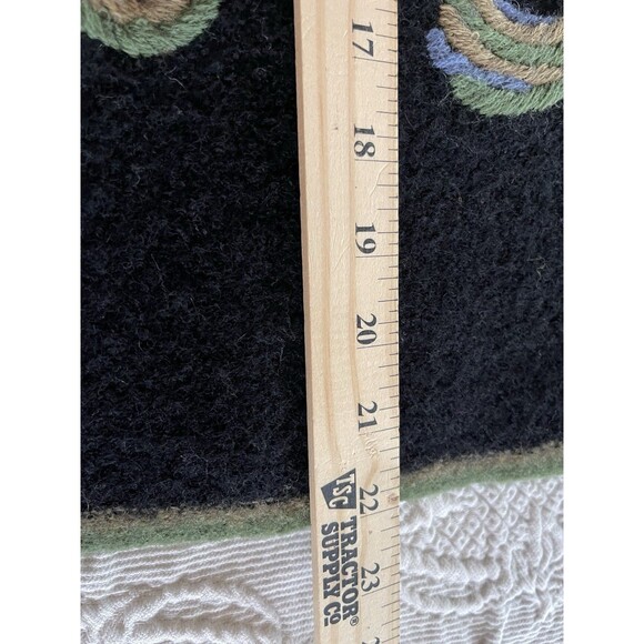 VRIKKE All Over Embroidered Wool Cardigan Sweater Norwegian Irene Haugland Large - Picture 5 of 11